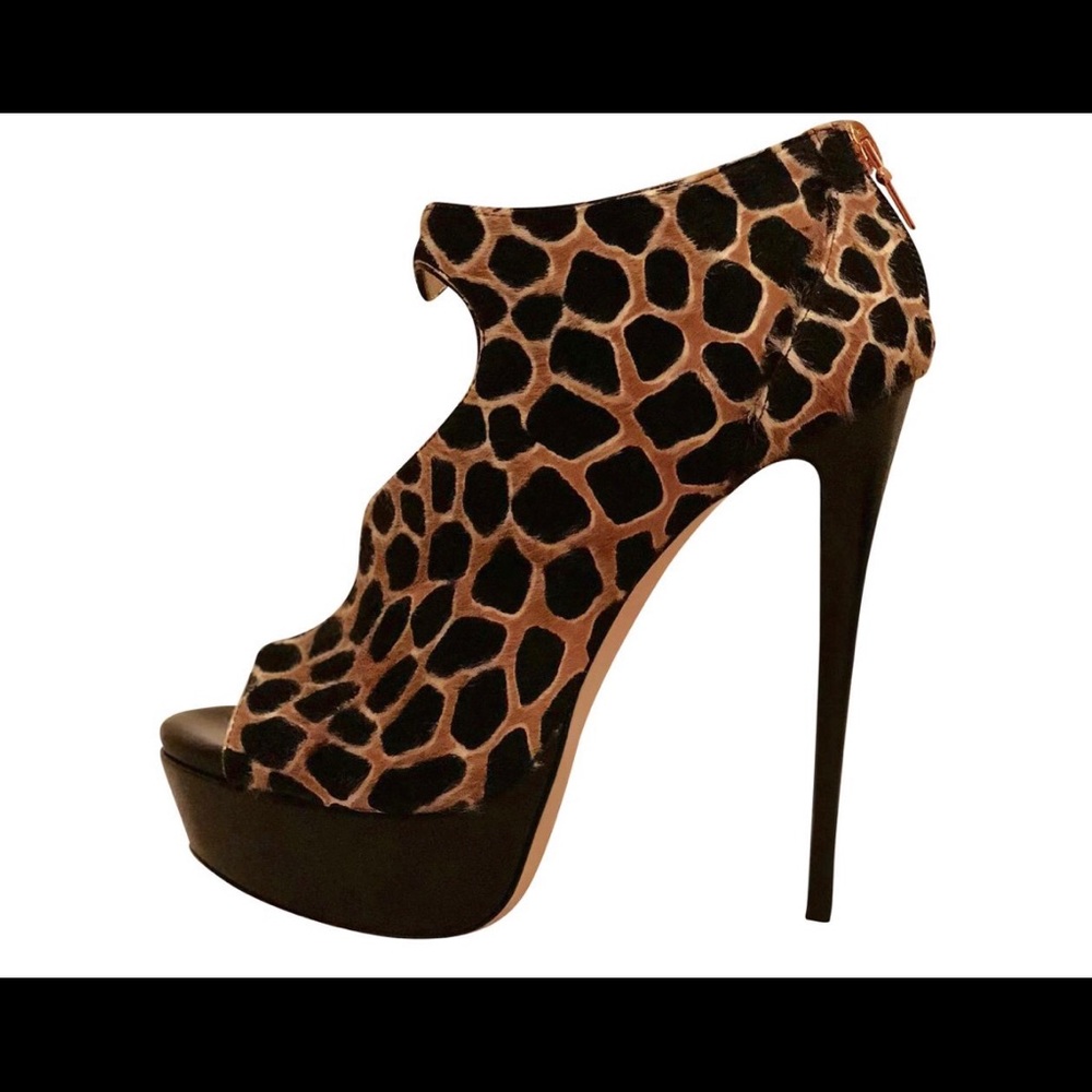 Leopard Soul kitty calfskin bootie